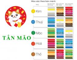 Tuổi Tân Mão hợp với màu gì và kỵ màu sắc nào nhất ?