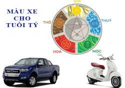 Tuổi Tý mua xe màu gì hợp bản mệnh?