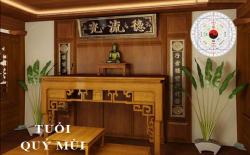 Xem hướng phòng thờ, bàn thờ hợp phong thuỷ cho tuổi Quý Mùi