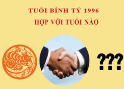 Sinh năm 1996 Bính Tý hợp với tuổi nào?