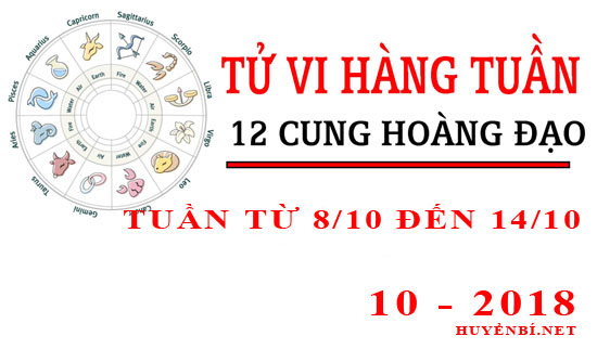Tử vi tuần mới từ 8/10 đến 14/10/2018 của 12 cung hoàng đạo